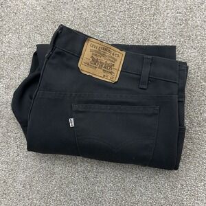 Vintage Levis Men's Size 42x32 Straight‎ Leg Gray Denim Jeans Made In USA READ